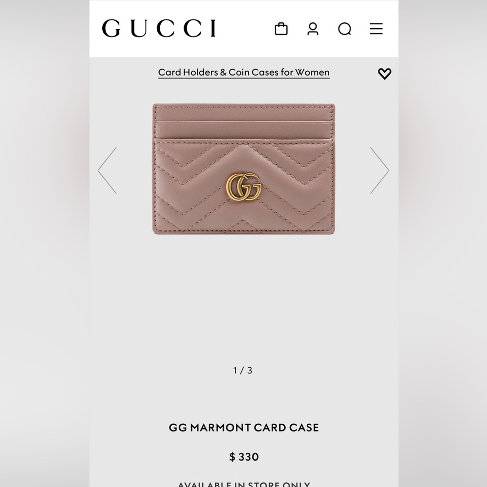 NEW Authentic GUCCI cardholder